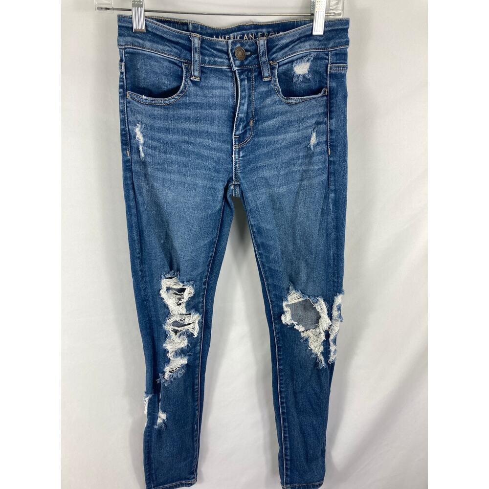 American Eagle Next Level Stretch Jegging Distressed Size 2S